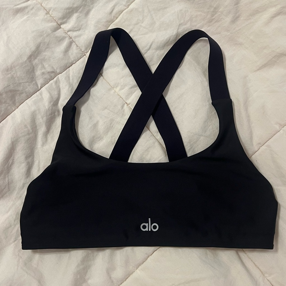 ALO Yoga Charcoal Sports Bra